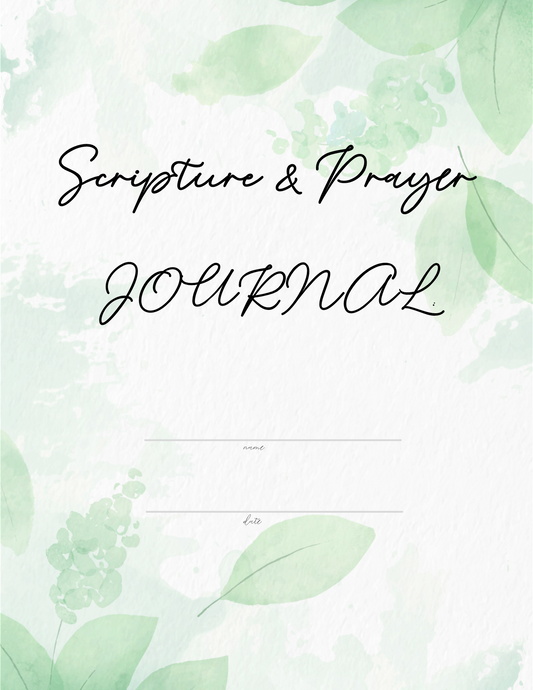 Scripture + Prayer Journal