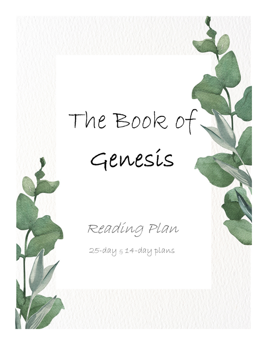 Genesis - Reading plan